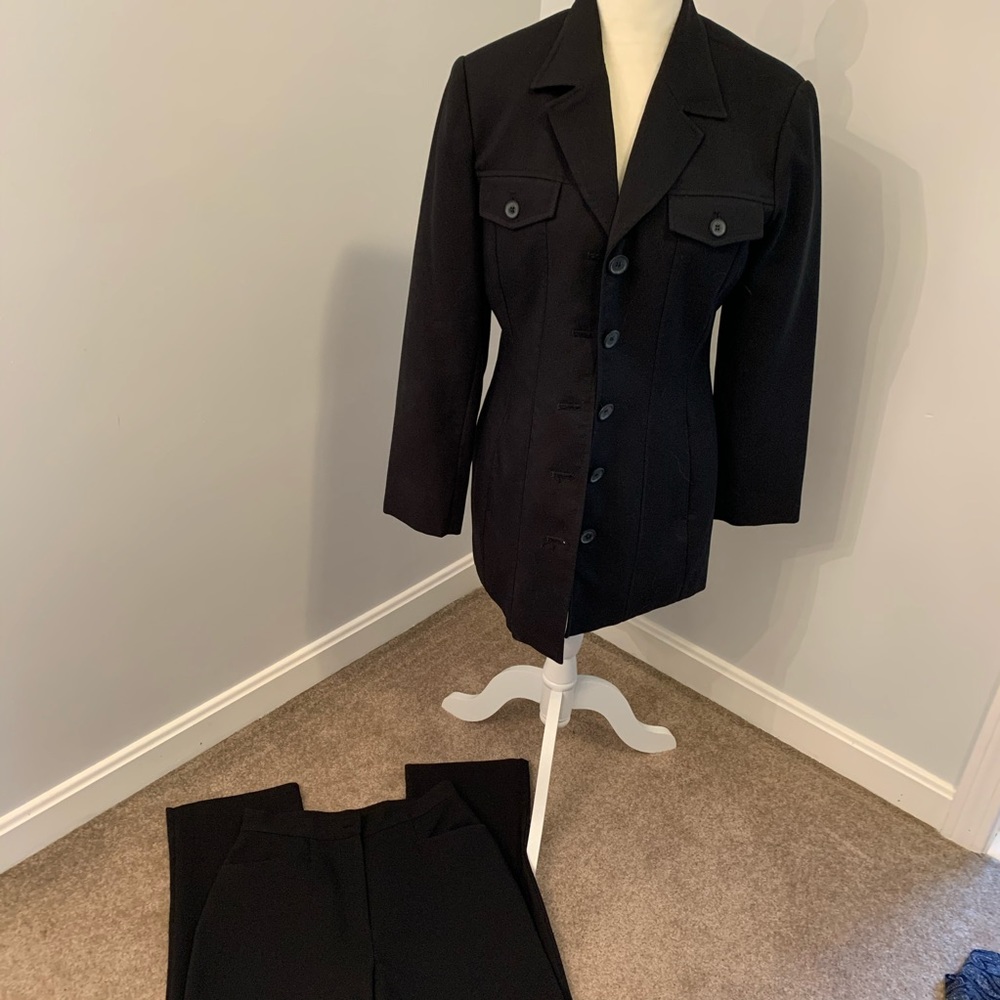 ladies black suit . jacket and pants